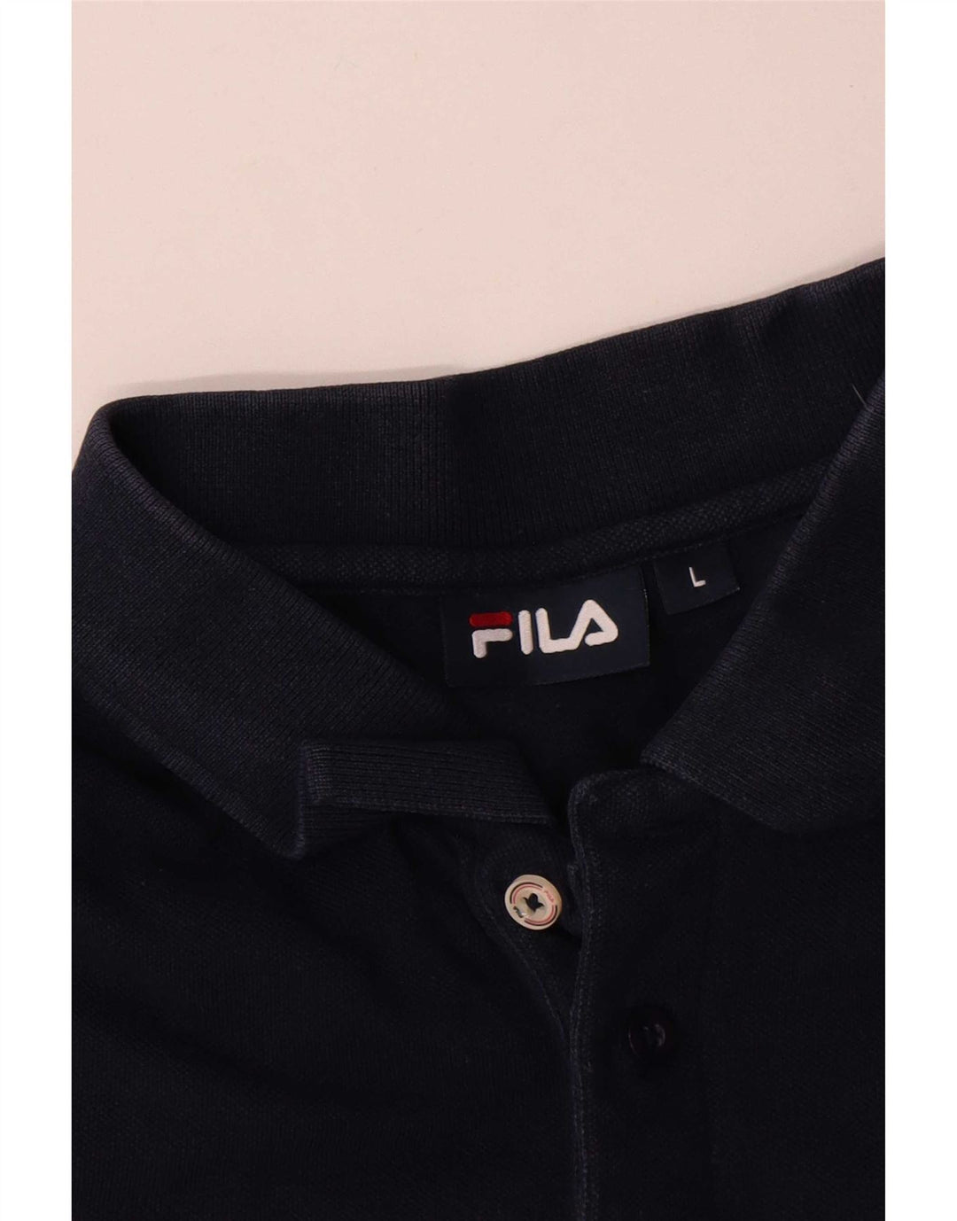 Fila Poloskjorte til mænd Stor marineblå bomuld