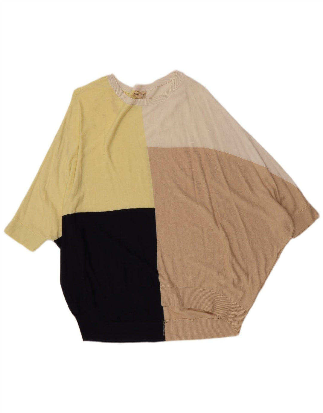 FASE otte Dame Boat Neck Jumper Sweater UK 14 Medium Flerfarvet