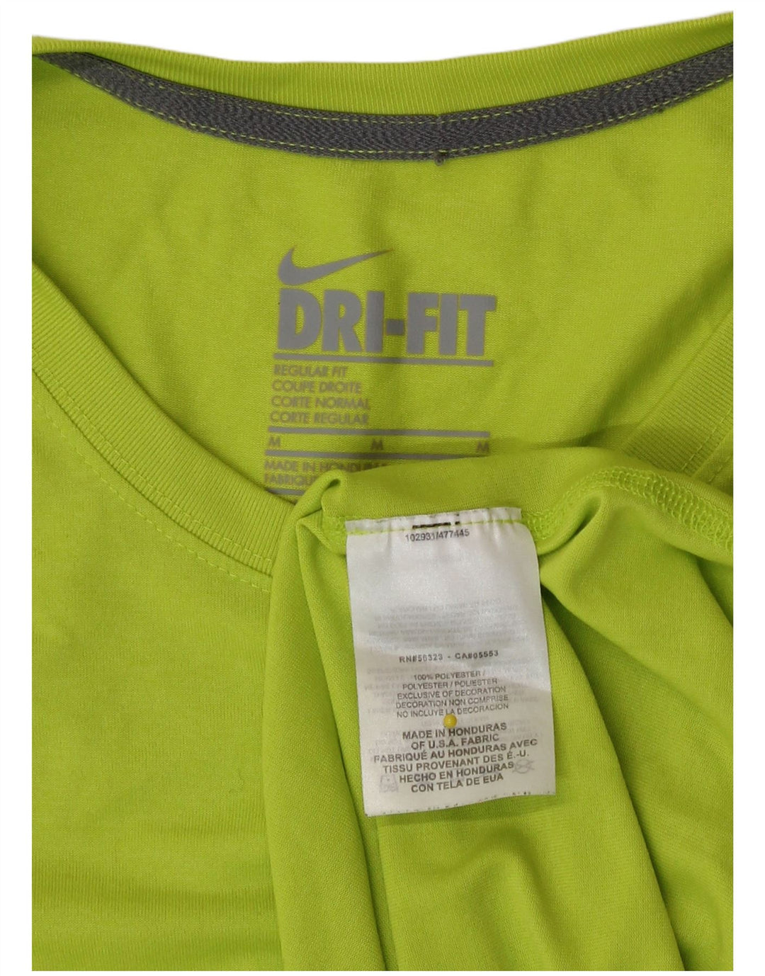 Nike Dame Dri Fit Regular Fit Top Langærmet UK 14 Medium Grøn