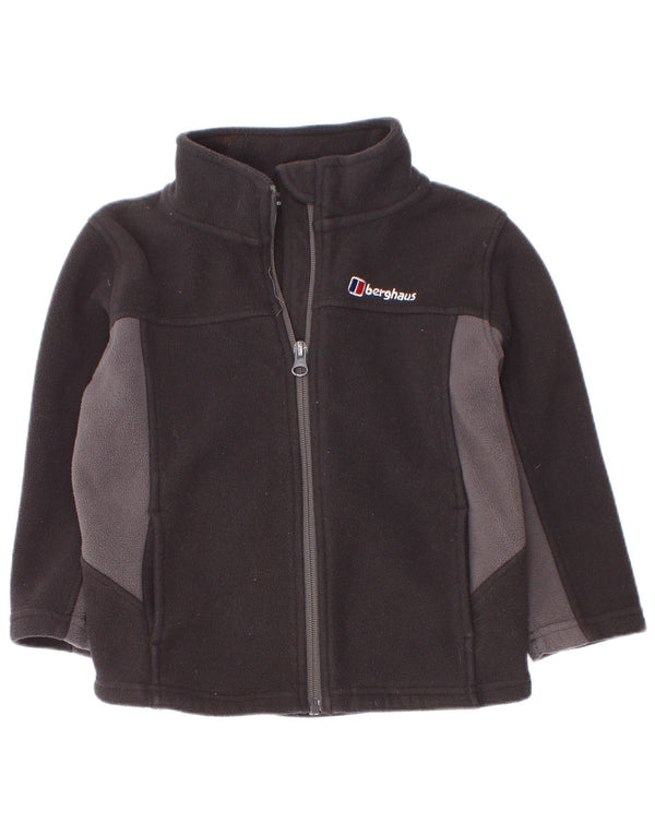 Bergans Boys Fleecejakke 5-6 år Sort Colourblock Polyester