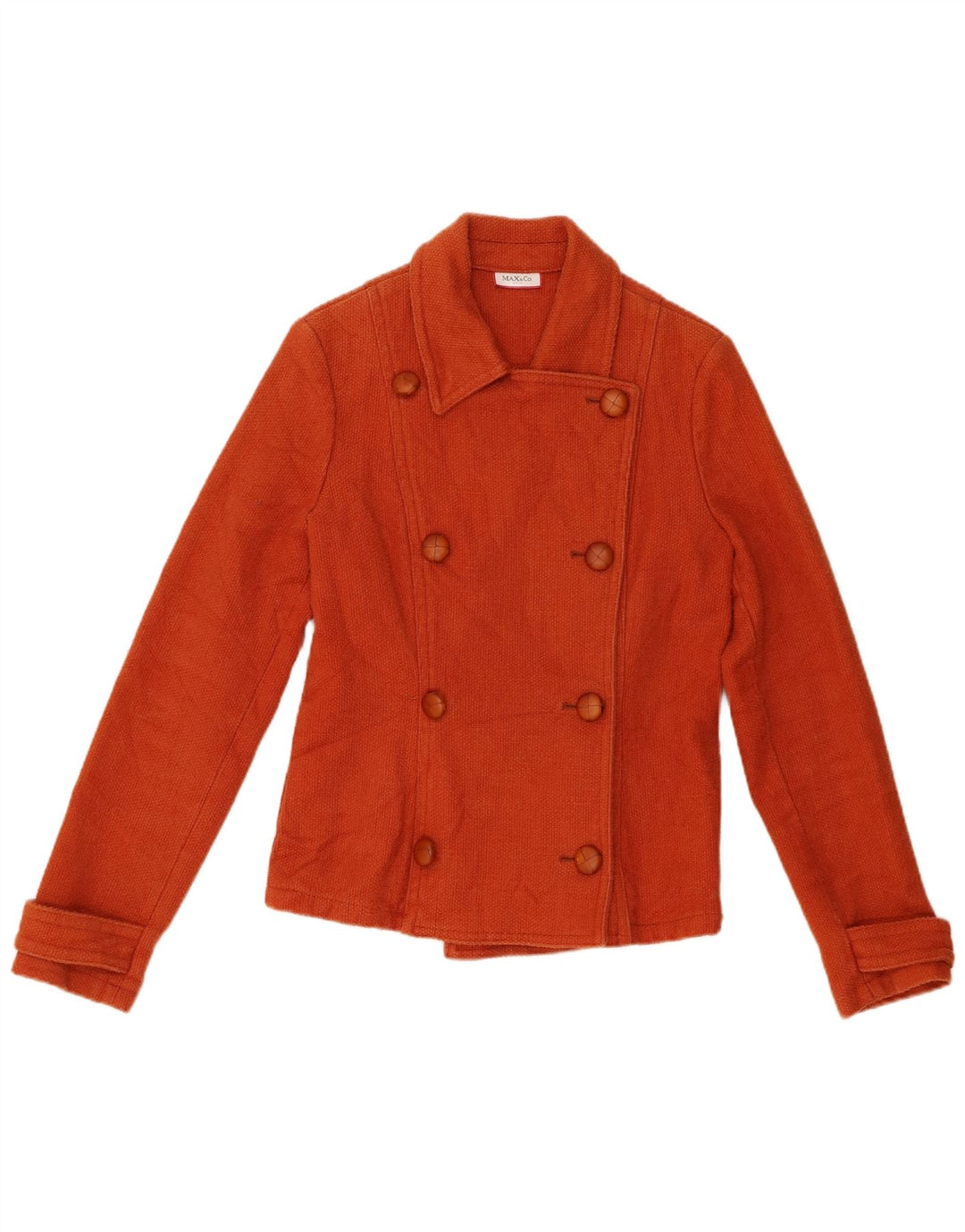 Max & Co. Dame Ærtefrakke UK 10 Small Orange Bomuld