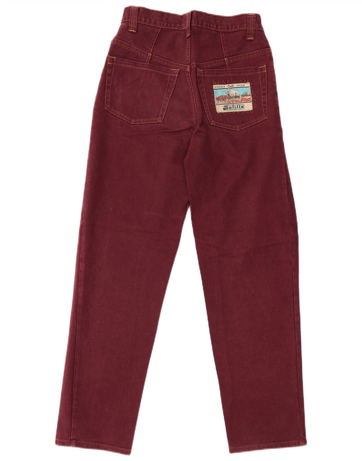 JINGLERS piger tilspidsede jeans 13-14 år W26 L29 Bourgogne bomuld