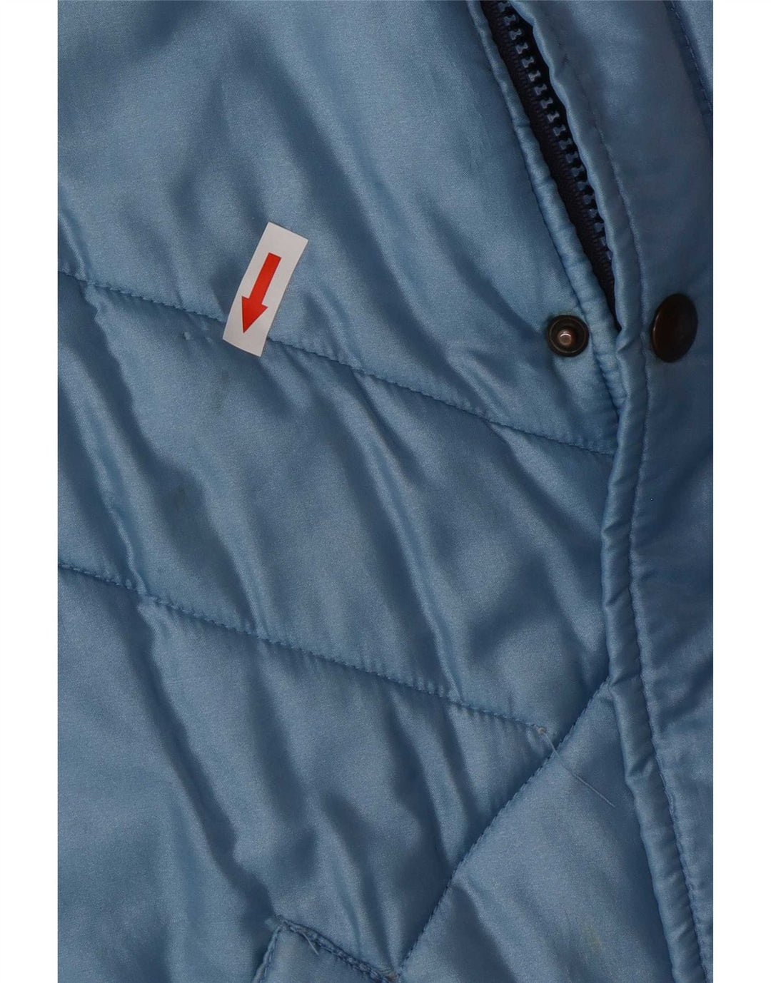 Vintage polstret herrejakke UK 38 Medium Blue Colourblock