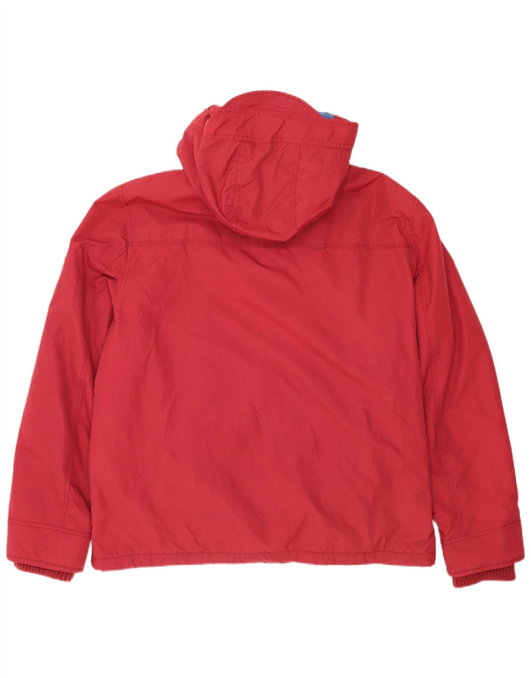 Fat Face Herre Hooded Windbreaker Jacket UK 44 2XL Rød Nylon