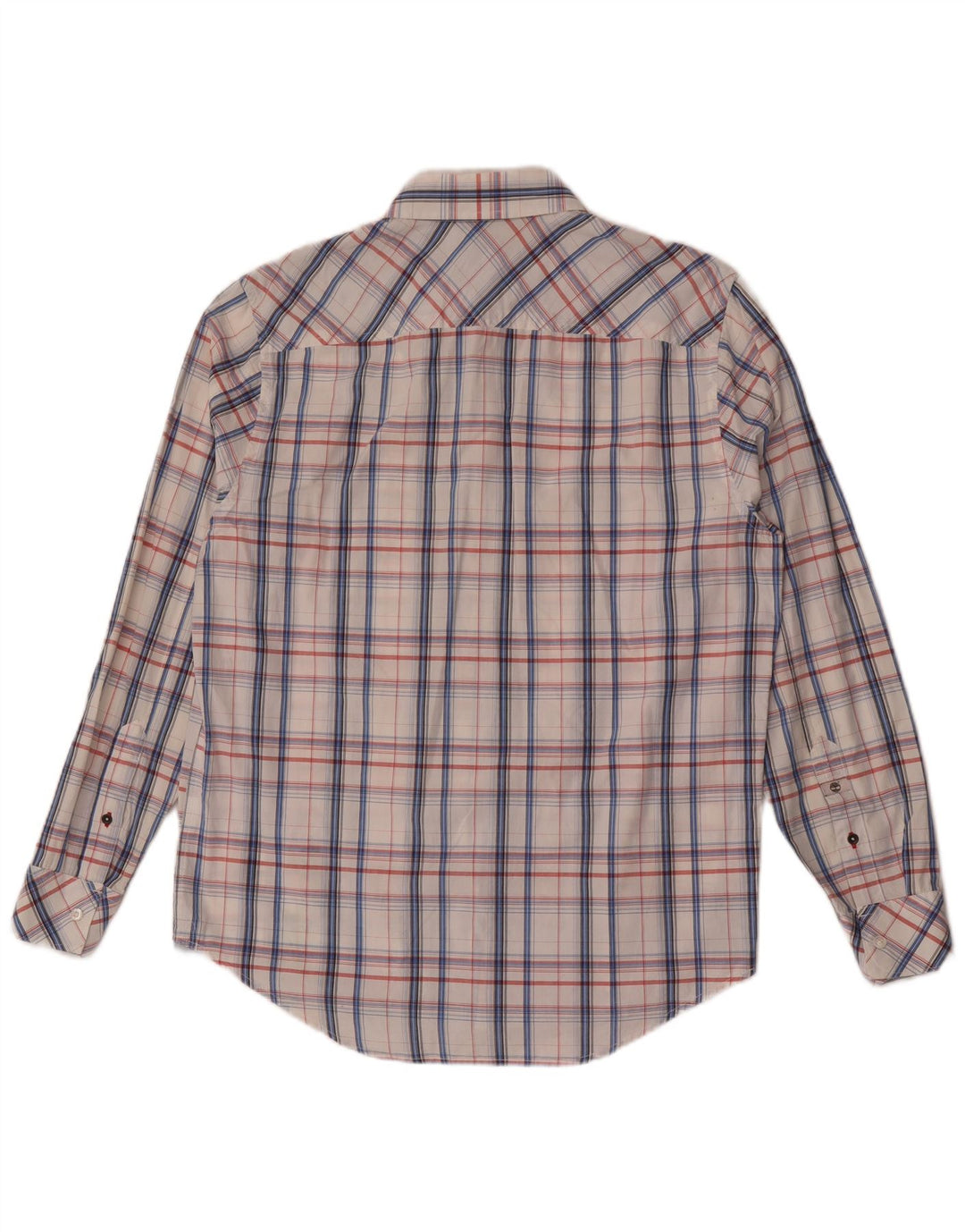 Timberland Herre Regular Fit skjorte Medium hvid ternet bomuld