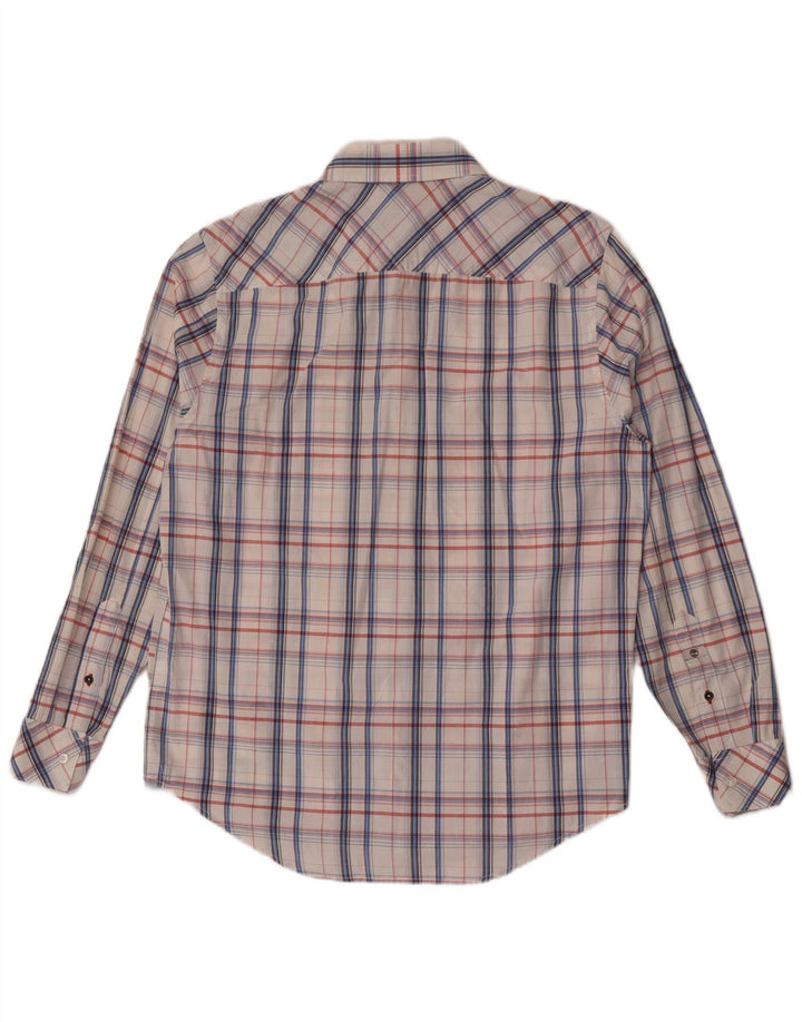 Timberland Herre Regular Fit skjorte Medium hvid ternet bomuld