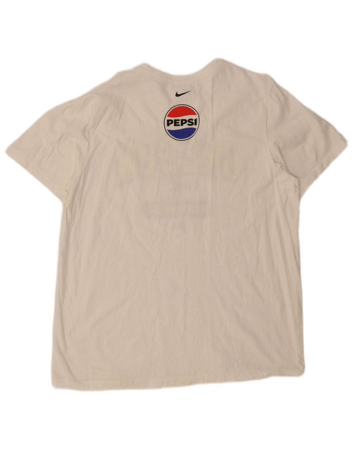 Nike Herre Oregon Ducks Grafisk T-Shirt Top XL Hvid Bomuld