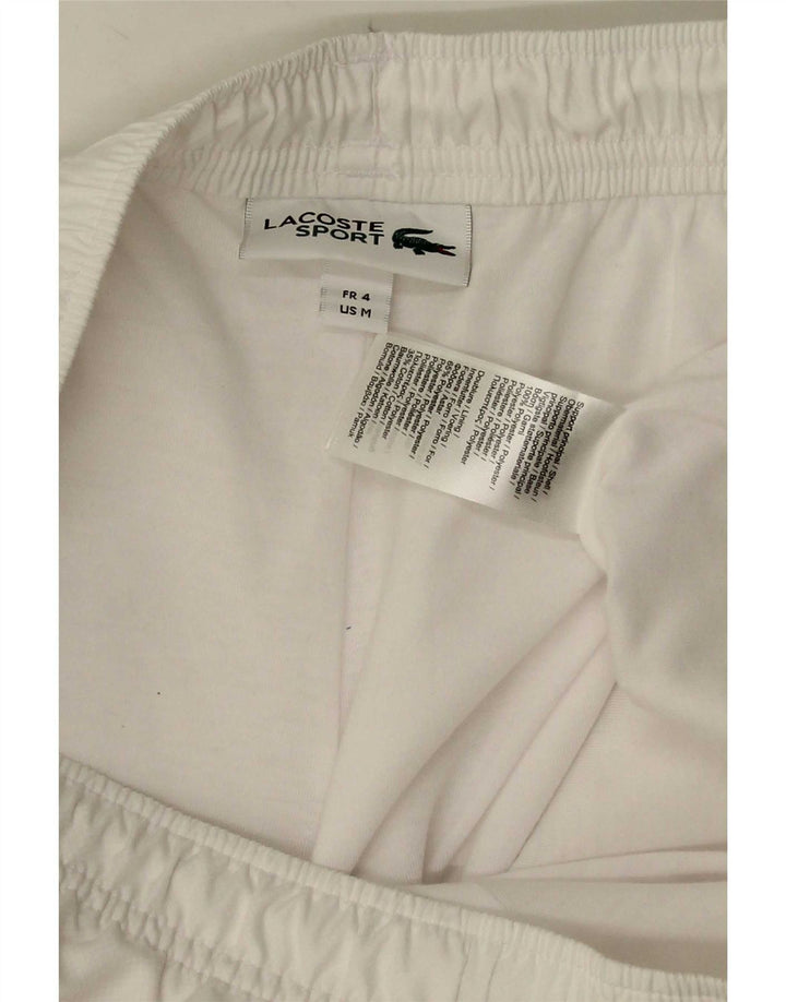 Lacoste Herre Sportshorts Størrelse 4 Medium Hvid Polyester