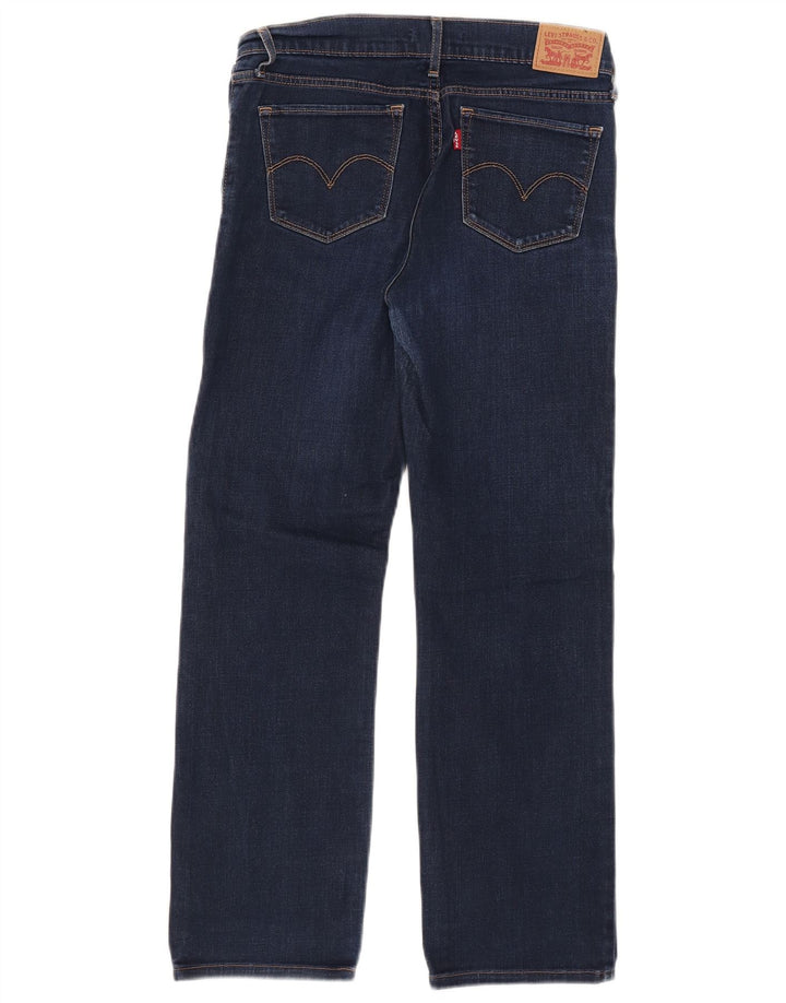 Levi's Dame 714 Straight Jeans W28 L27 Blå Bomuld
