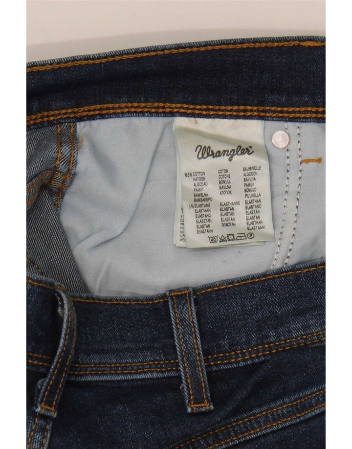 Wrangler Herre Texas Stretch Straight Jeans W35 L34 Blå Bomuld