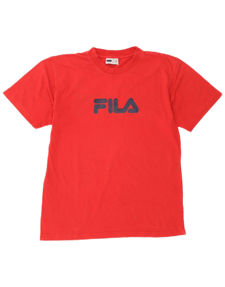 Fila Herre Grafisk T-Shirt Top Stor Rød