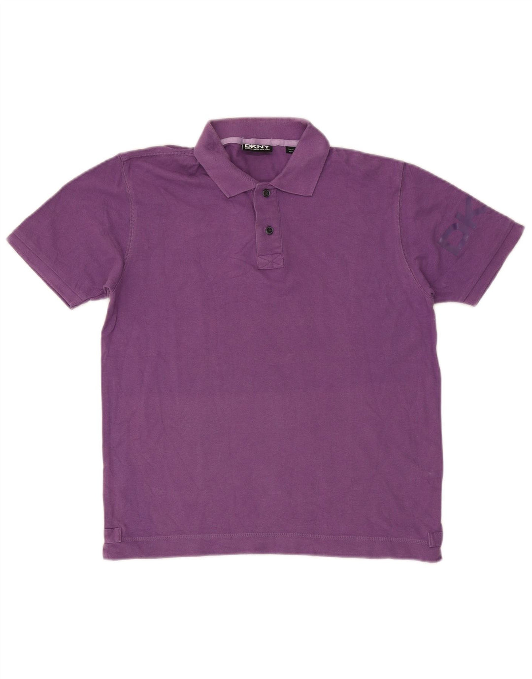Dkny Herre Polo Shirt Medium Lilla Bomuld