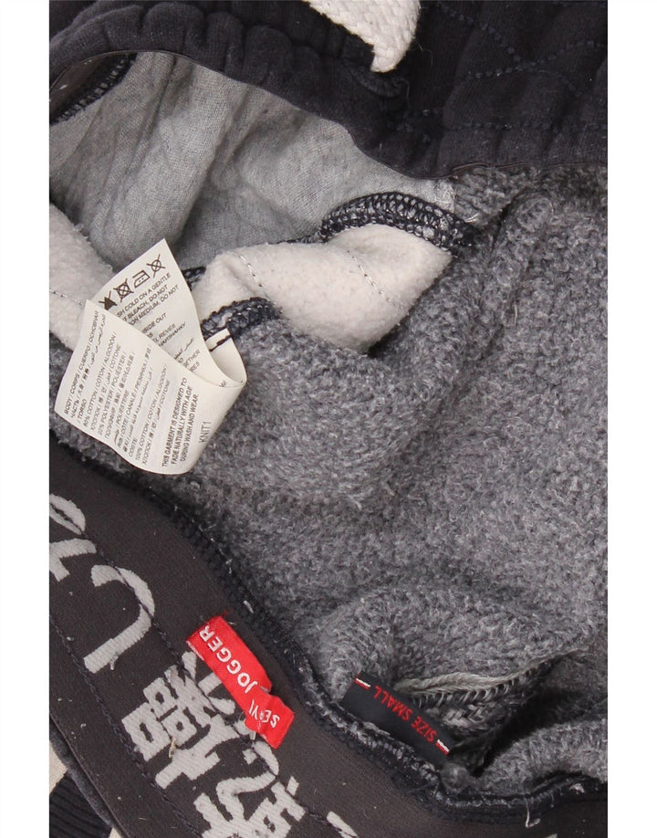 SUPERDRY Grafisk træningsdragt bukser til mænd Small Navy Blue Colourblock