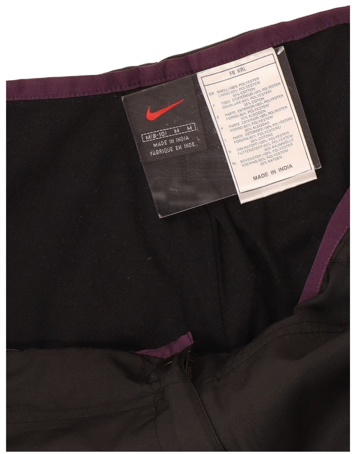 NIKE Womens Tracksuit Trousers US 8/10 Medium Black Polyester