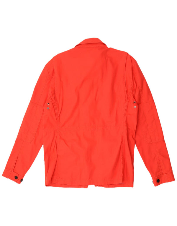 Tommy Hilfiger Herre Military Jacket UK 40 Stor Rød Bomuld