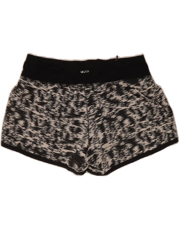 NEW BALANCE Womens Sport Shorts UK 14 Medium Black Flecked Vintage New Balance and Second-Hand New Balance from Messina Hembry 
