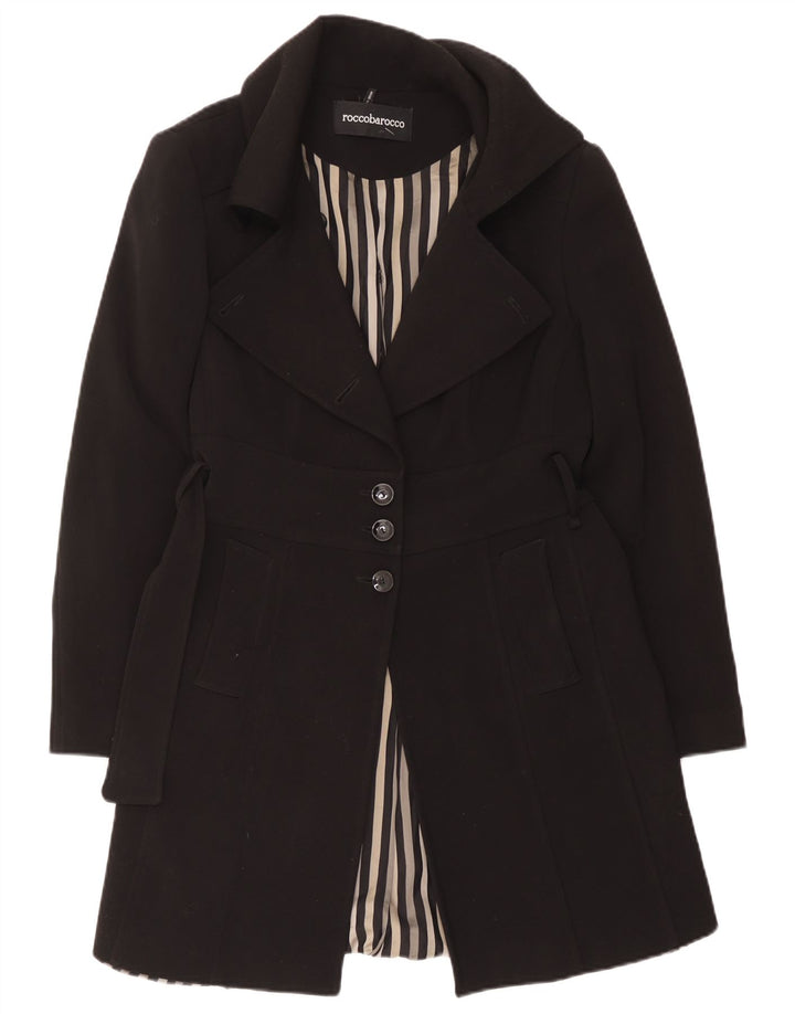 Roccobarocco Dame Overfrakke IT 48 XL Sort Polyester