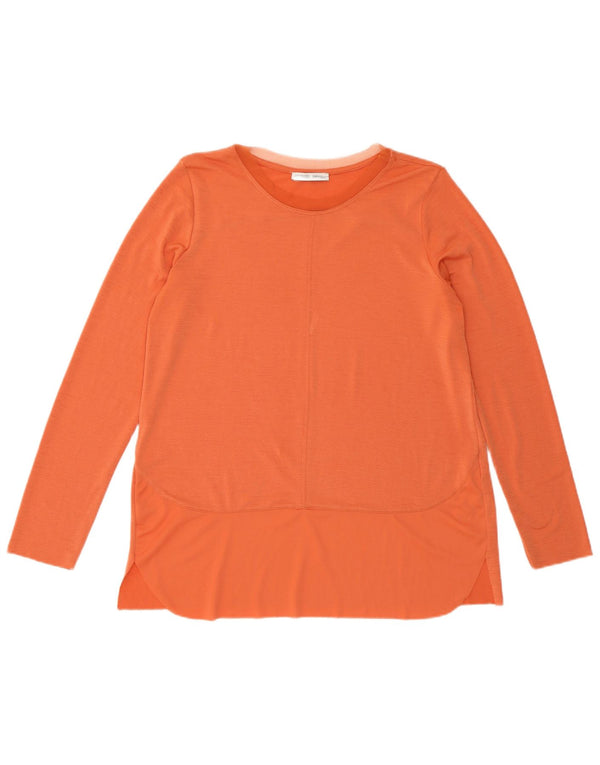 Zara Dametop Langærmet UK 14 Medium Orange Polyester