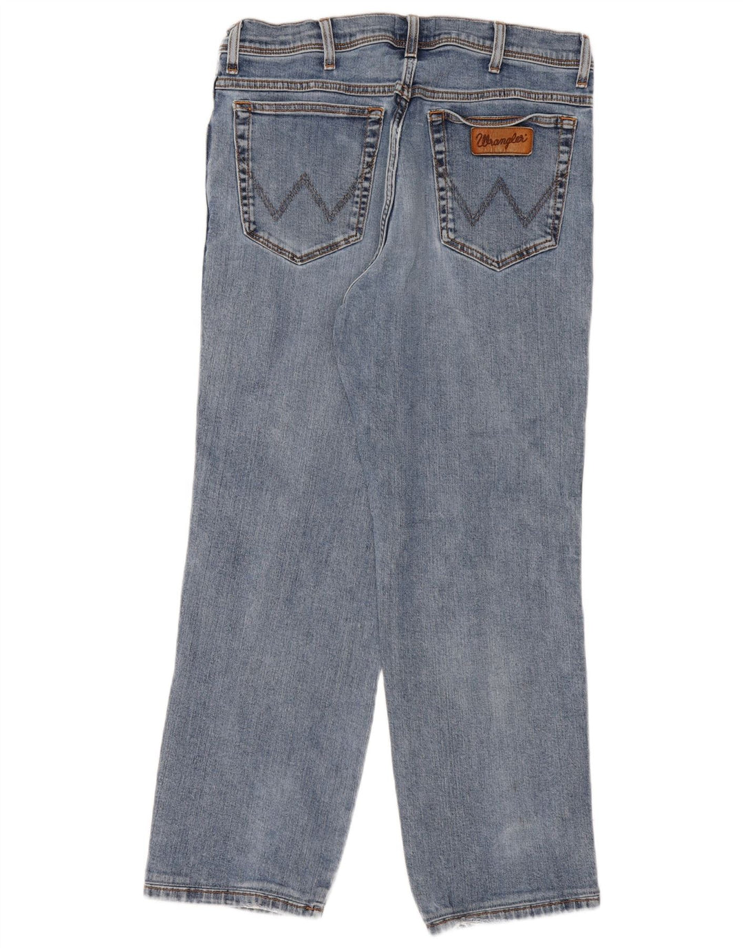 Wrangler Herre Texas Straight Jeans W36 L29 Blå Bomuld