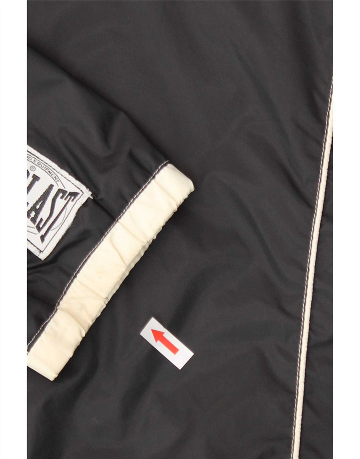Everlast Grafisk Pullover Regnjakke til mænd UK 40 Large Black Nylon