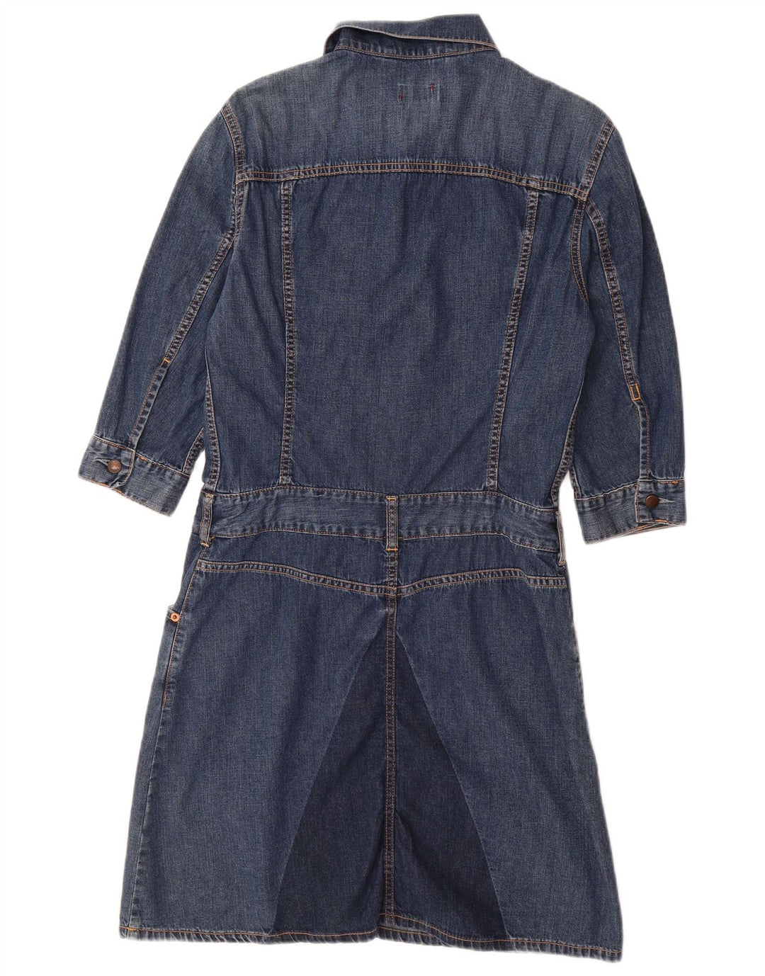 LEVI'S piger 3/4 ærmet pullover denimkjole 11-12 år mellemblå
