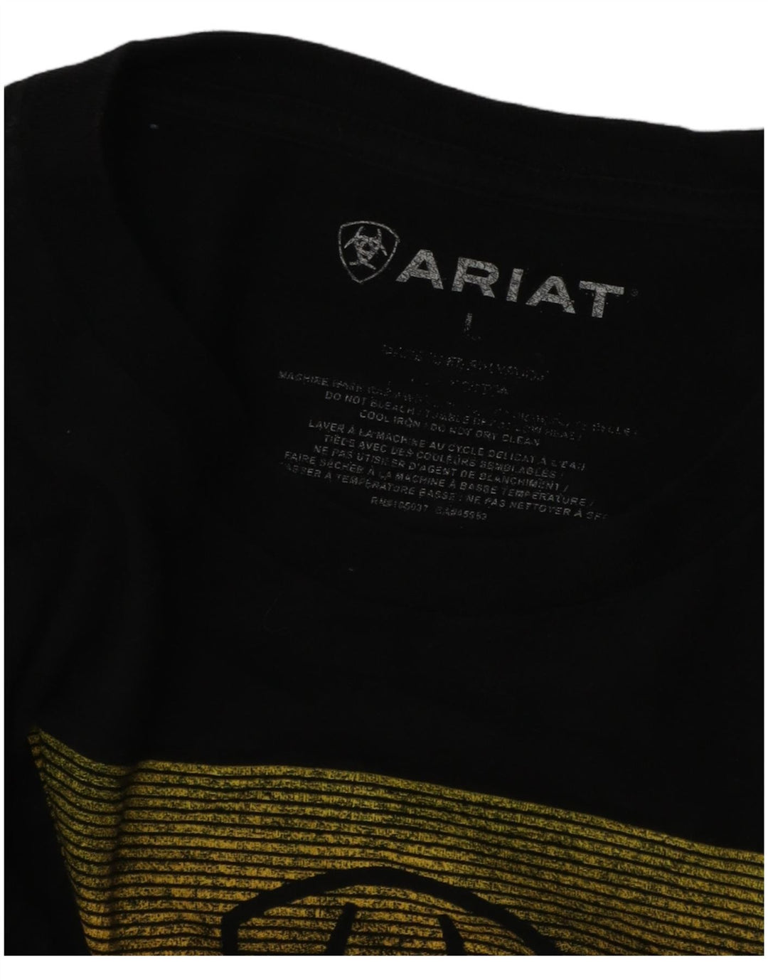 ARIAT Herre grafisk T-shirt Top Stor sort bomuld