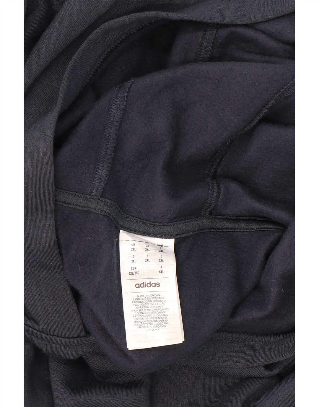 Adidas hættetrøje til mænd 2XL marineblå polyester
