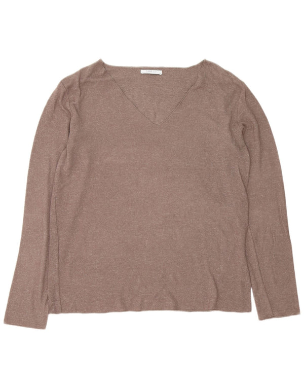 Zara Dametop Langærmet UK 18 XL Brun