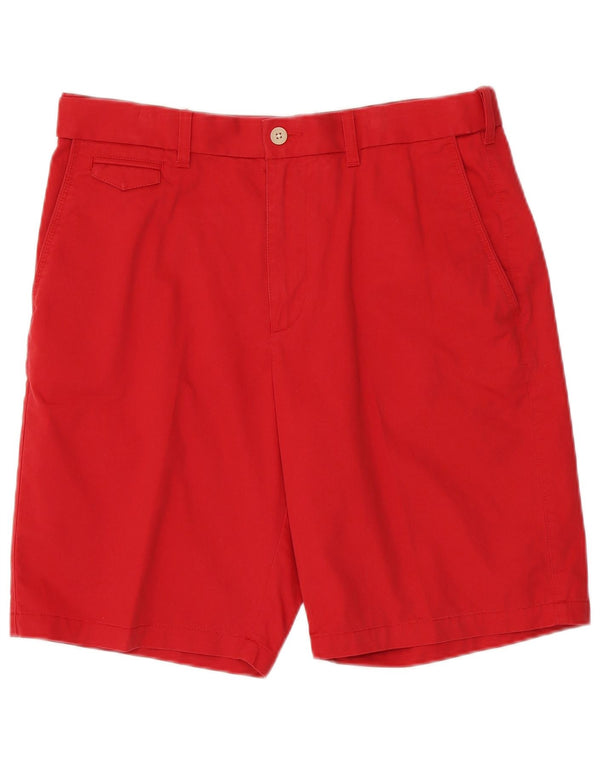 Marks & Spencer Herre Chino Shorts W34 Large Red Bomuld