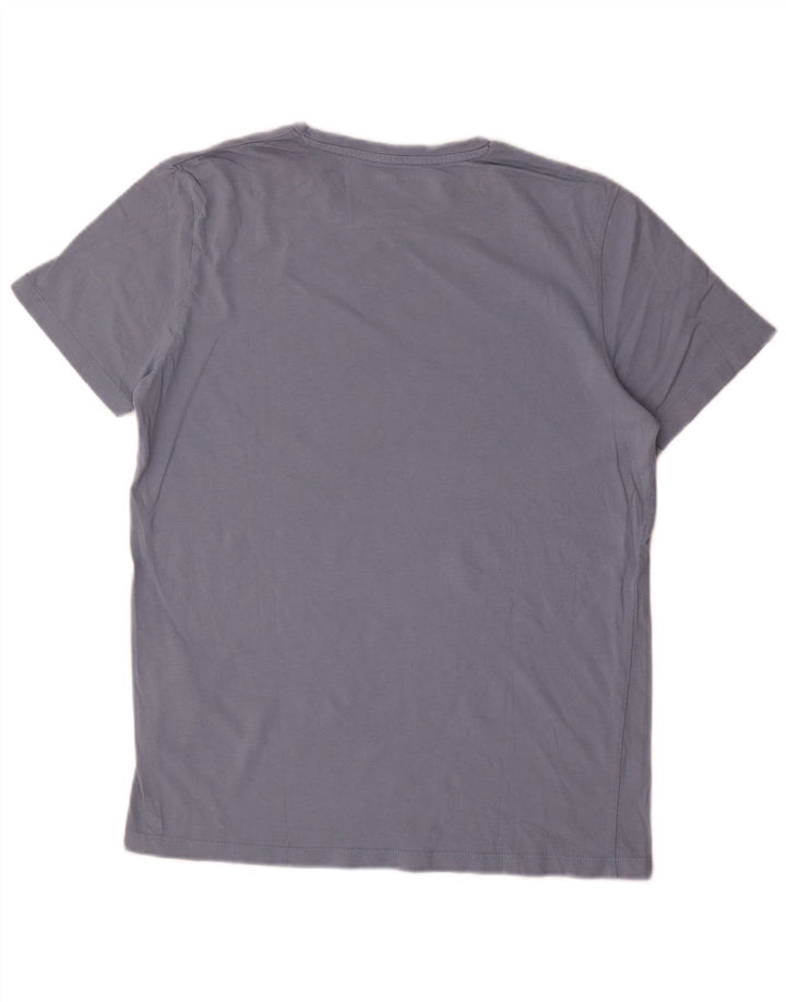 Jack & Jones Herre grafisk T-shirt Top Stor Blå Bomuld