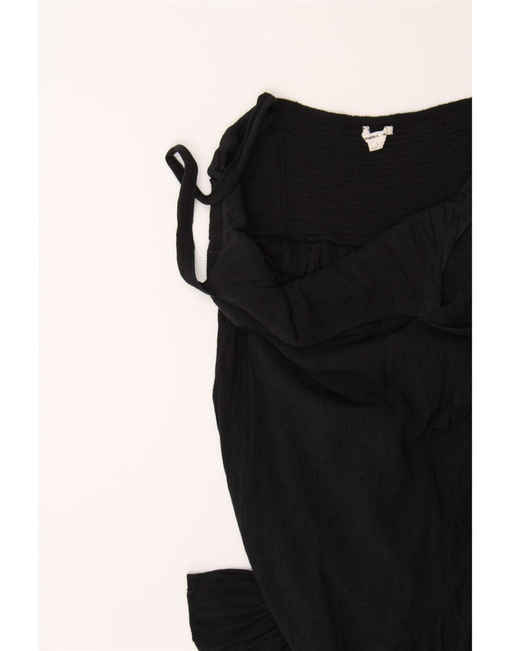 O'NEILL Womens Sundress UK 14 Large Black Viscose Vintage O'Neill and Second-Hand O'Neill from Messina Hembry 
