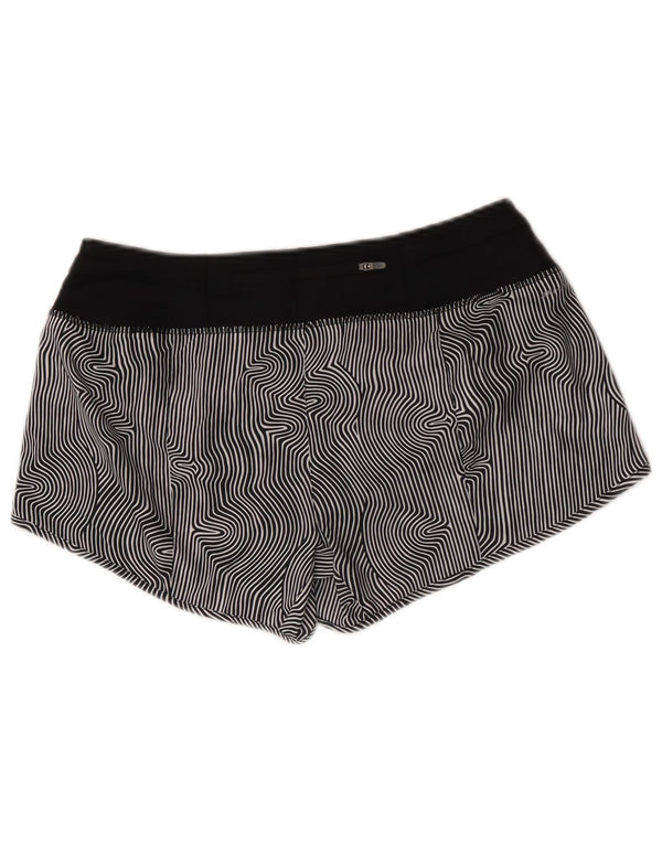 Nike Dame Dri Fit sportsshorts UK 14 Medium Black Pinstripe