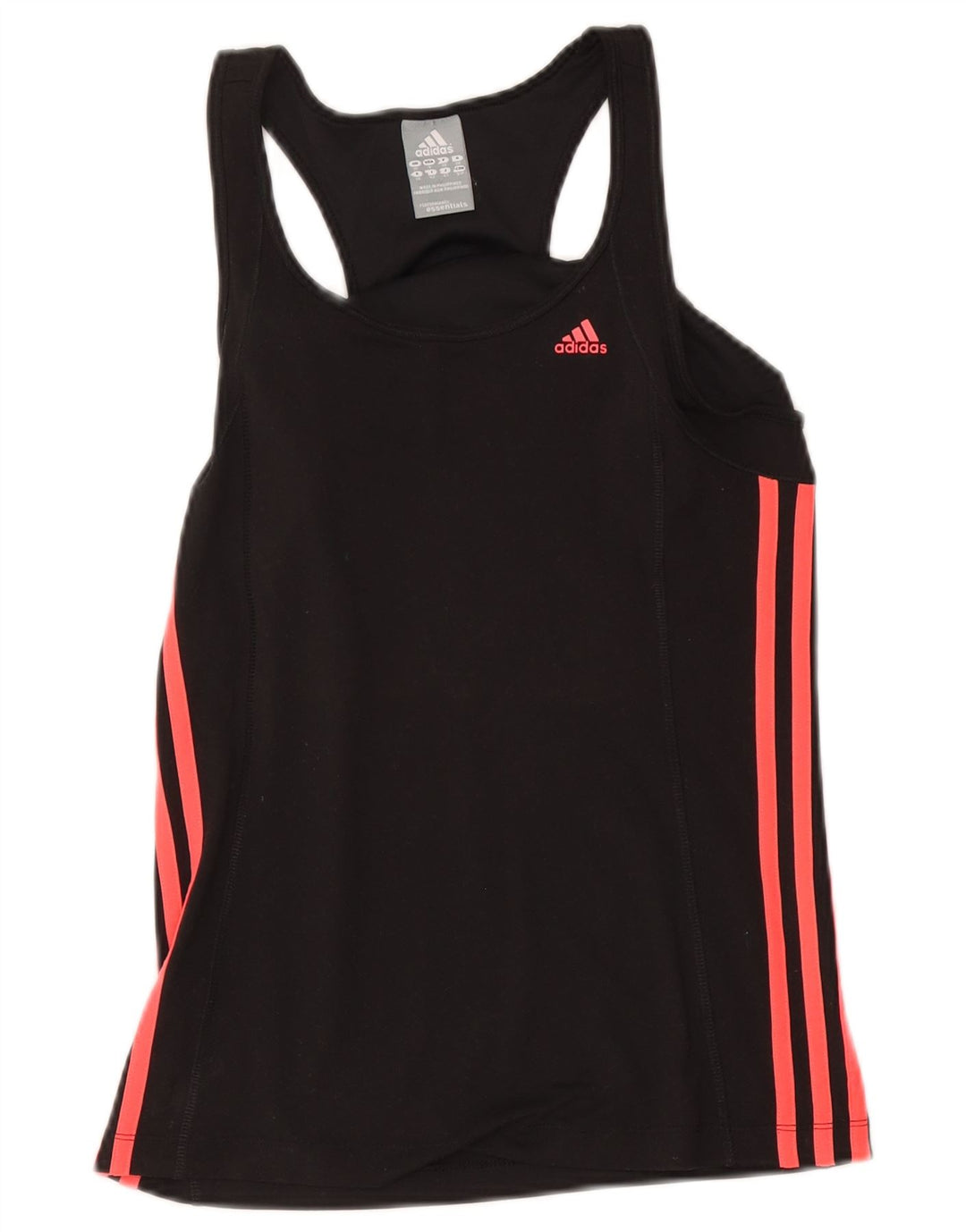Adidas Dame Climalite Vest Top UK 10 Small Black Polyester