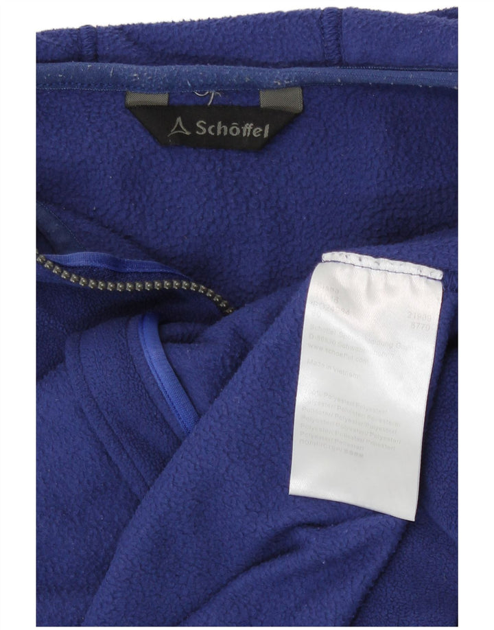 Schoffel dame fleecejakke med hætte UK 14 Mellem marineblå polyester