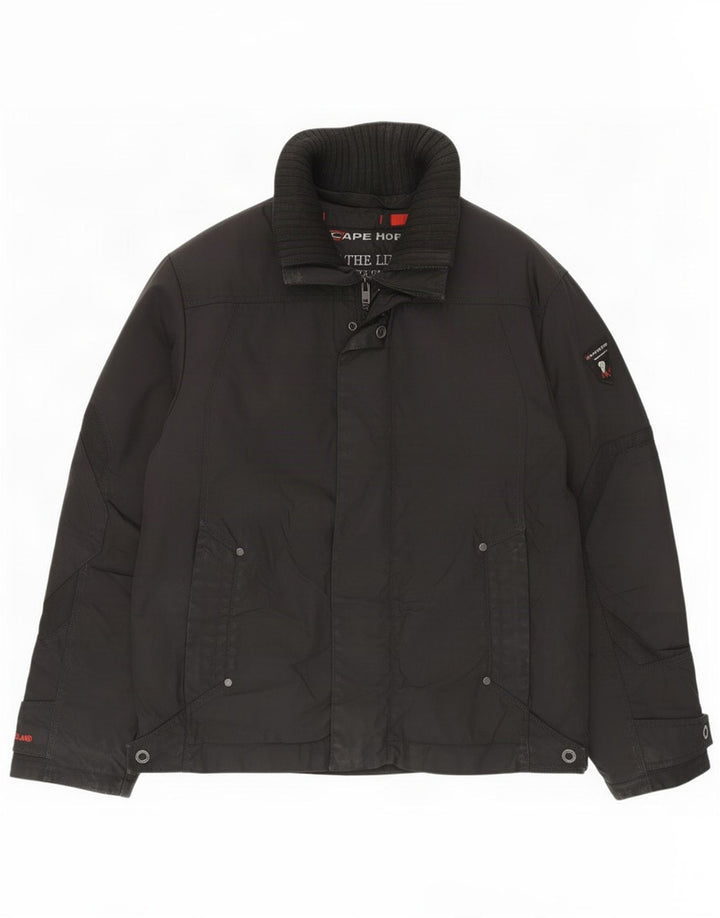 Cape Horn Herre Regular Fit Windbreaker Jacket UK 40 Large Black Polyamide