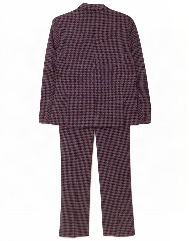 Vintage Herre 3 Button 2 Piece Suit IT 48 Medium W32 L29 Grey Houndstooth