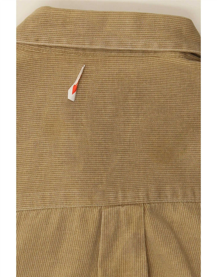 CAT herreskjorte 2XL beige nålestribe