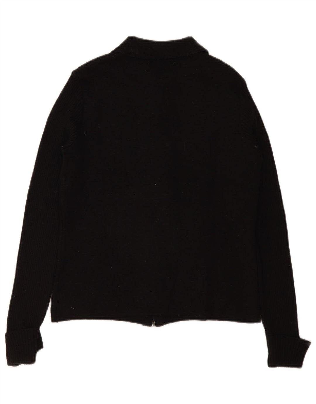 Zara Dame Cardigan Sweater UK 12 Medium Sort Uld