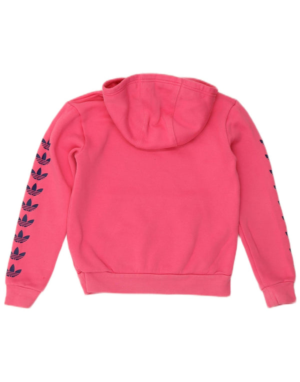 Adidas Grafisk hættetrøje til piger 9-10 år Pink Bomuld