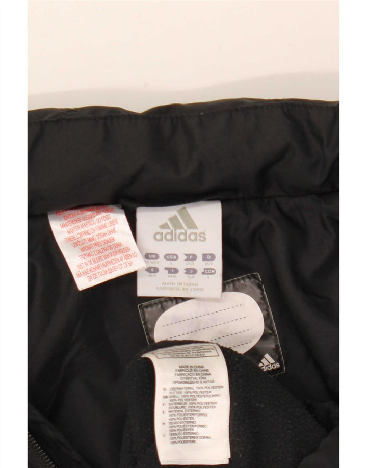 Adidas drenge hættejakke vindjakke 13-14 år sort polyester