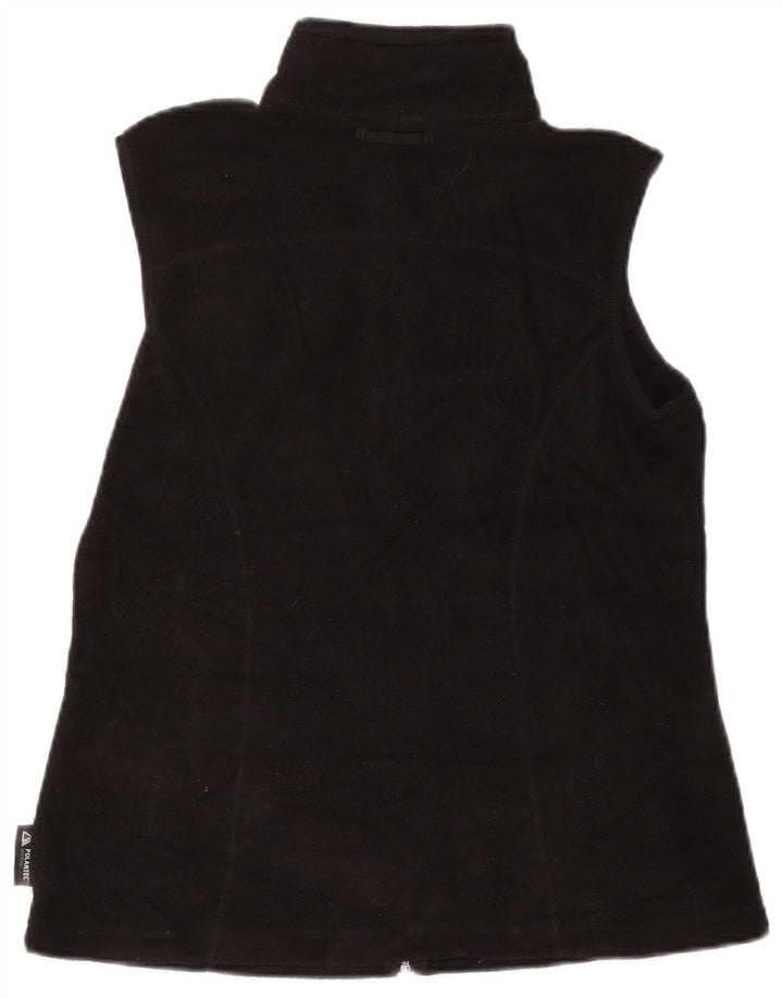 EDDIE BAUER Dame Fleece Gilet UK 12 Medium Sort Polyester