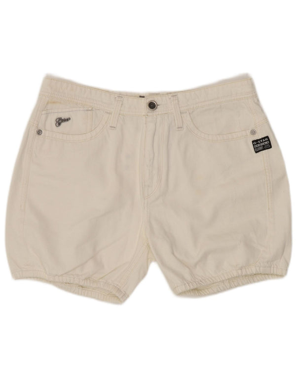 G-Star denimshorts til kvinder W27 Små hvide bomuld