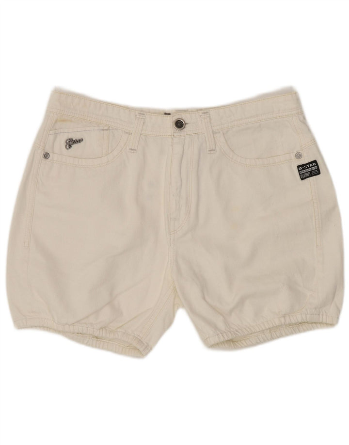 G-Star denimshorts til kvinder W27 Små hvide bomuld