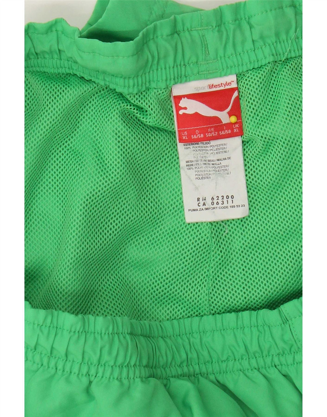 Puma Herre grafiske sportsshorts XL Grøn polyester