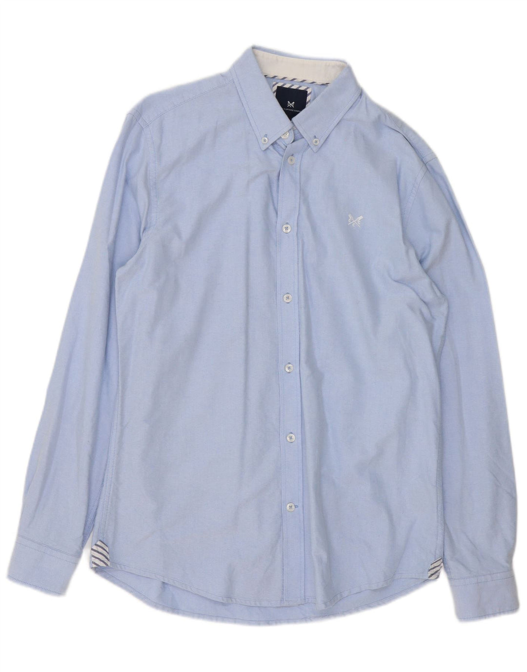 CREW TØJ Herre Slim Fit skjorte Medium Blue Cotton