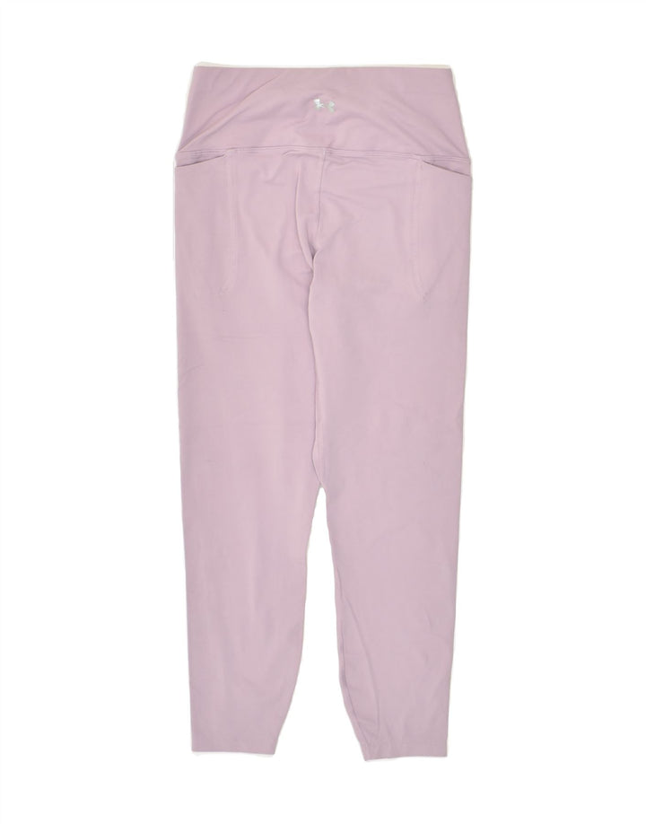 UNDER ARMOUR Womens Tracksuit Trousers UK 8 Small Purple Nylon | Vintage Under Armour | Thrift | Second-Hand Under Armour | Used Clothing | Messina Hembry 