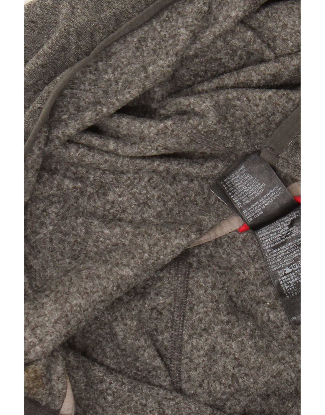 The North Face Dame Hooded Tracksuit Top Jacket UK 10 Small Grey