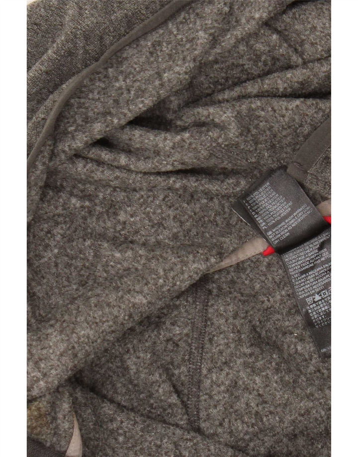 The North Face Dame Hooded Tracksuit Top Jacket UK 10 Small Grey