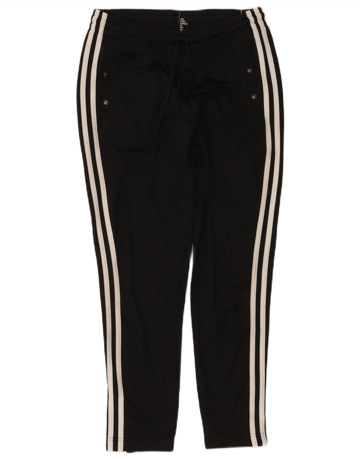 ADIDAS træningsdragtsbukser til kvinder UK 8/10 Small Black Polyester
