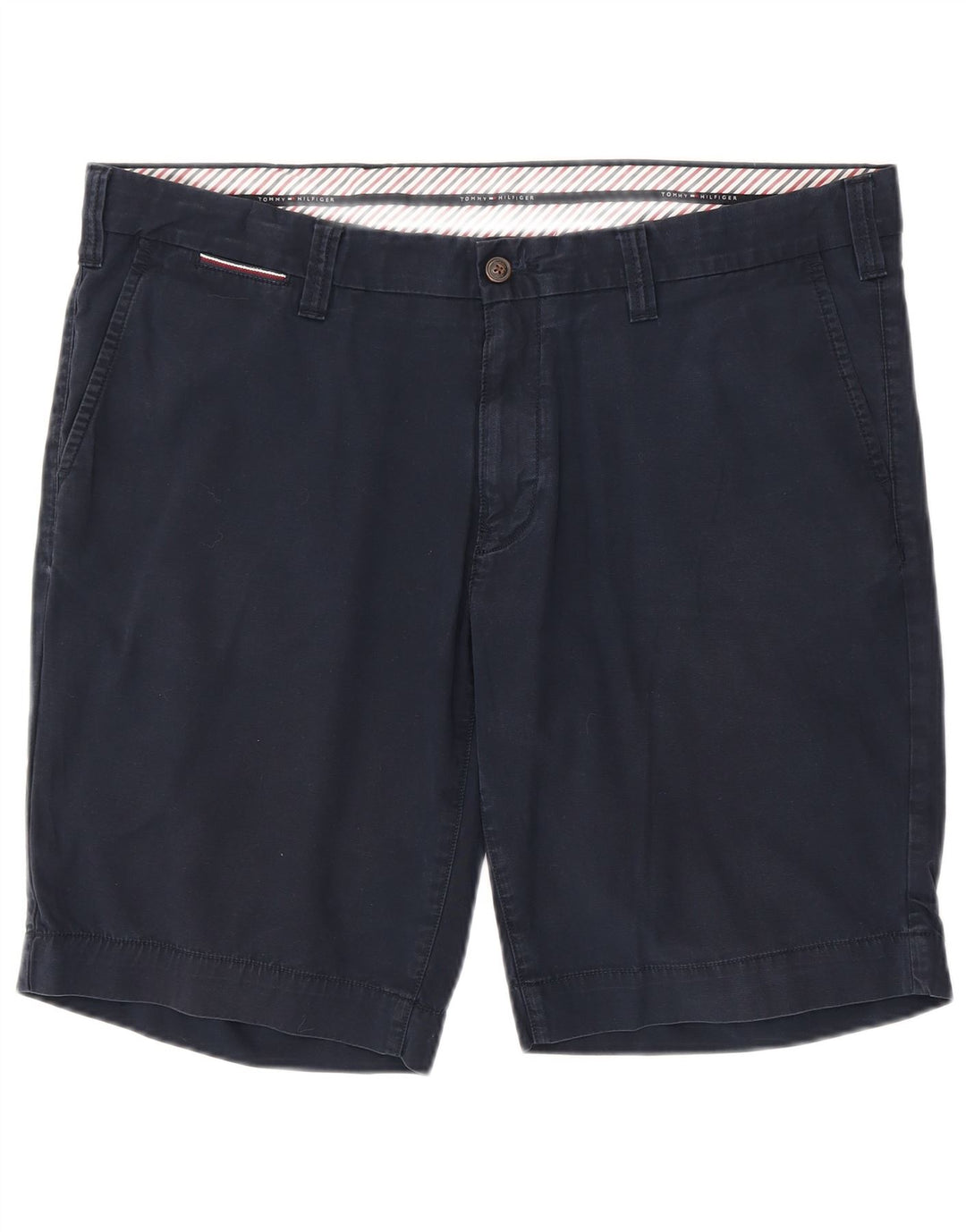 Tommy Hilfiger Herre Chino Shorts W42 2XL Marineblå Bomuld